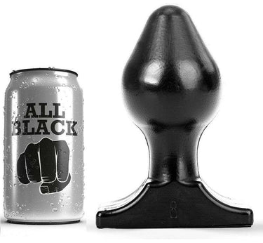 Buttplug All Black Morbido e Flessibile, Vari Taglie, Sicuro e Sommergibile